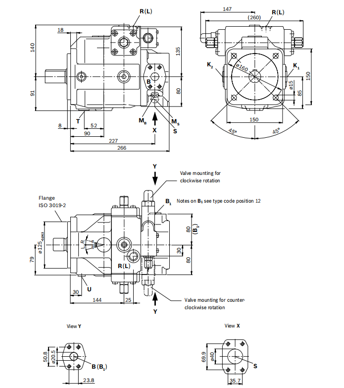 Поршневой насос Rexroth A4VSO